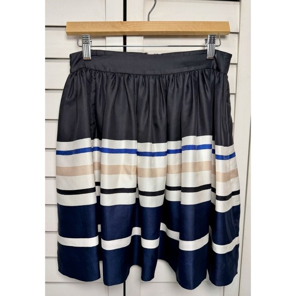kate spade new york Dresses & Skirts - Kate Spade Striped Cupcake Silk Blend A-Line Mini Skirt Women's Size 4